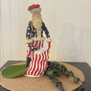 Patriot Santa Claus or Civil War Santa from Duncan Royale History of Santa 1983